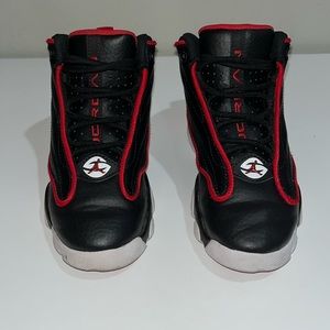 Jordan Kids Sneakers Black Red White Accents